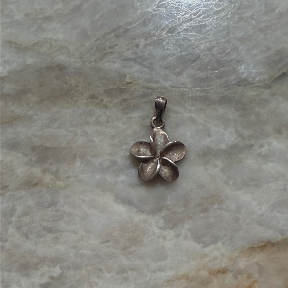 Elegant Silver Flower Pendant